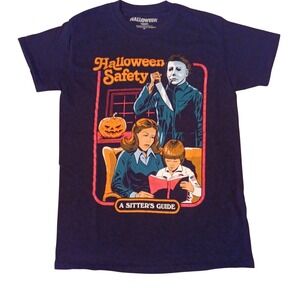 Halloween T-Shirt Mens Smal Michael Myers Sitter Guide